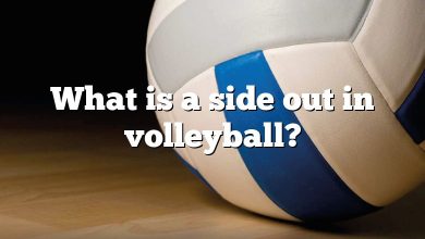 What is a side out in volleyball?