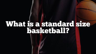 What is a standard size basketball?