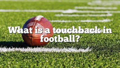 What is a touchback in football?