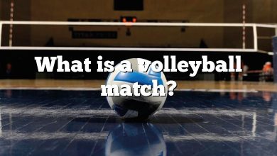 What is a volleyball match?