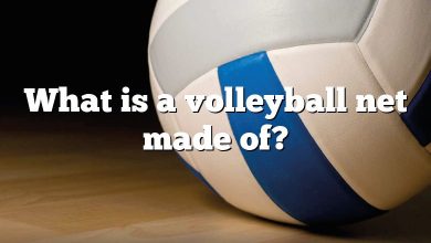 What is a volleyball net made of?