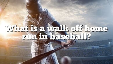 What is a walk off home run in baseball?