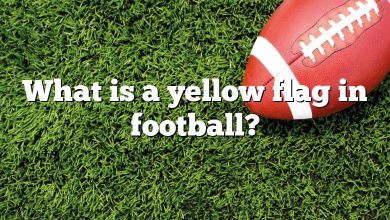 What is a yellow flag in football?