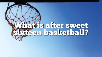 What is after sweet sixteen basketball?