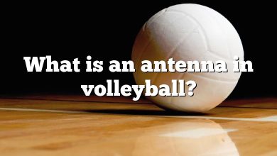What is an antenna in volleyball?