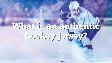 What is an authentic hockey jersey?