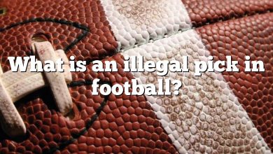 What is an illegal pick in football?