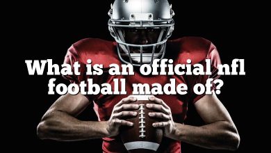What is an official nfl football made of?