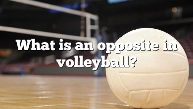 What is an opposite in volleyball?