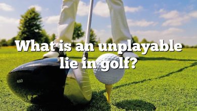 What is an unplayable lie in golf?