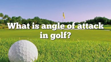 What is angle of attack in golf?