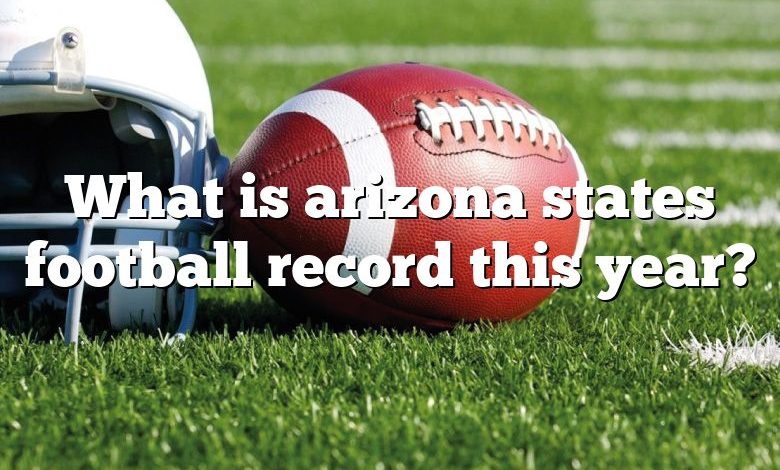 What is arizona states football record this year?