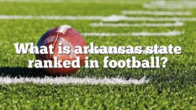 What is arkansas state ranked in football?