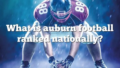 What is auburn football ranked nationally?