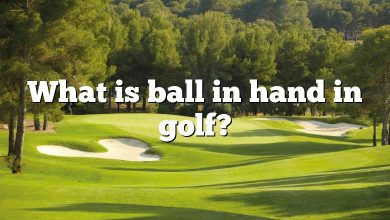 What is ball in hand in golf?