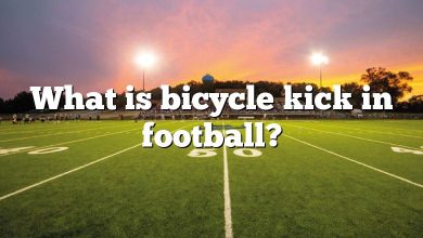 What is bicycle kick in football?