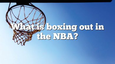 What is boxing out in the NBA?