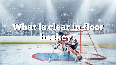 What is clear in floor hockey?