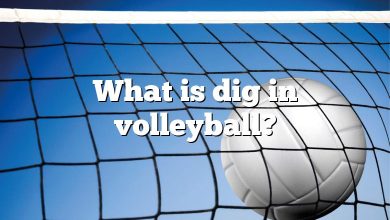 What is dig in volleyball?