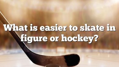 What is easier to skate in figure or hockey?