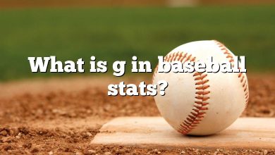 What is g in baseball stats?