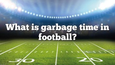 What is garbage time in football?