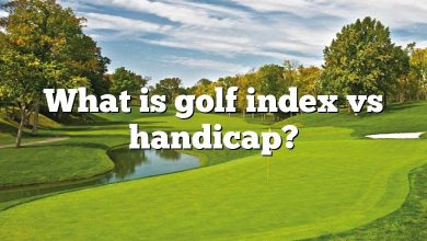 What is golf index vs handicap?