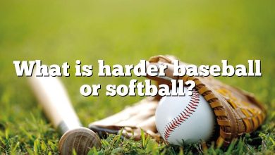 What is harder baseball or softball?