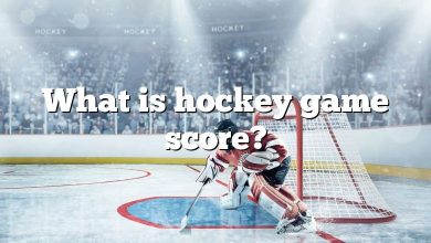 What is hockey game score?