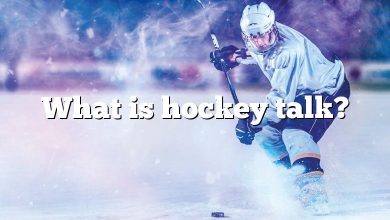 What is hockey talk?