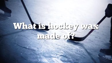 What is hockey wax made of?