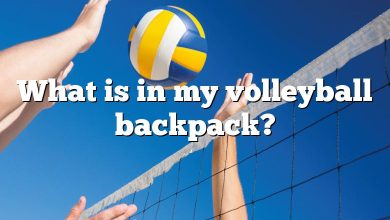 What is in my volleyball backpack?