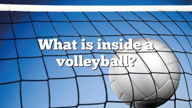 What is inside a volleyball?