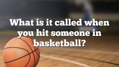 What is it called when you hit someone in basketball?