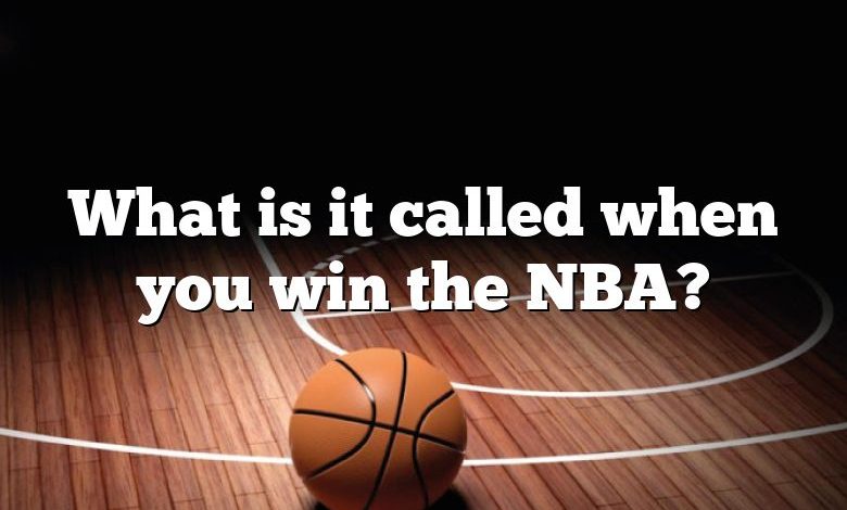 What is it called when you win the NBA?