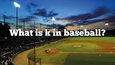 What is k in baseball?