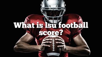 What is lsu football score?