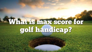 What is max score for golf handicap?