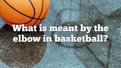 What is meant by the elbow in basketball?