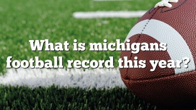 What is michigans football record this year?