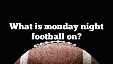 What is monday night football on?