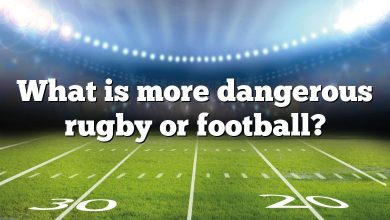 What is more dangerous rugby or football?