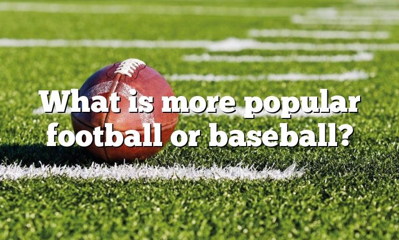 What is more popular football or baseball?