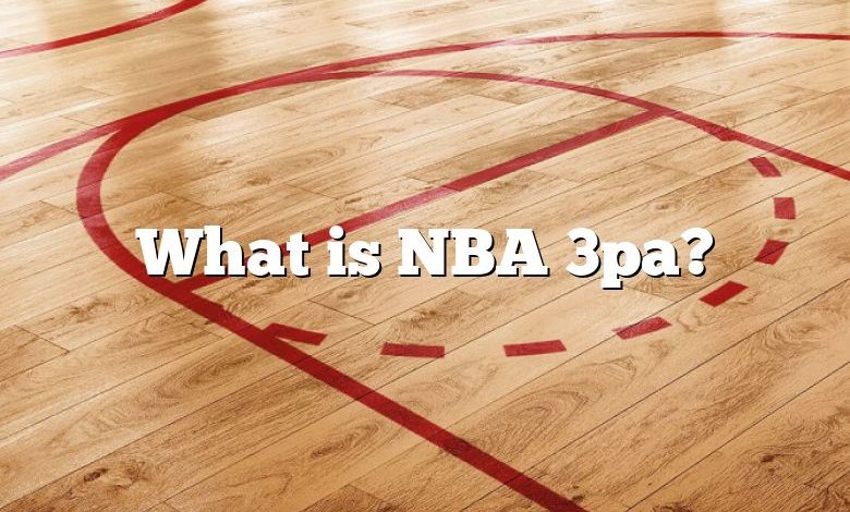 What is NBA 3pa?