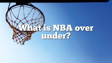 What is NBA over under?