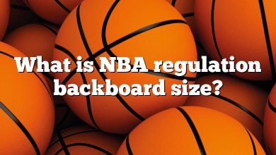 What is NBA regulation backboard size?