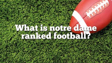 What is notre dame ranked football?