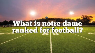 What is notre dame ranked for football?