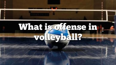 What is offense in volleyball?