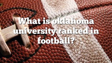 What is oklahoma university ranked in football?